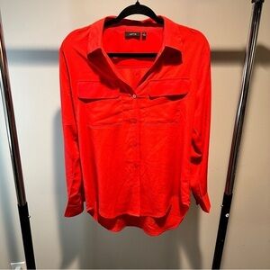 Apt 9 red button down size small